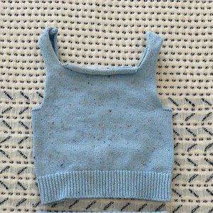 Orcas Lucille Speckled Blue Sweater Set